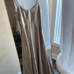 Show Me Your Mumu Champagne Grey Dress